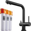 Смеситель для кухни Omoikiri Nagano + Pure Drop Lite с фильтром Вороненая сталь 4179.8028