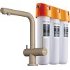 Смеситель для кухни Omoikiri Nagano P + Pure Drop Lite с фильтром Карамель 4217.8028P