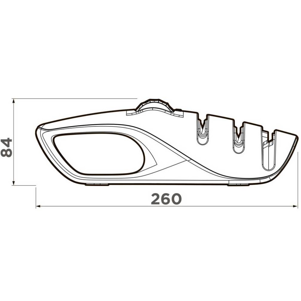 Механическая точилка Omoikiri UN-01 для ножей Серый матовый 4911392 — изображение 2
