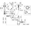 Арматура для одночашевых моек Omoikiri WK-1 с клапаном-автомат Графит 4956767 — изображение 2