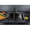 Мойка кухонная Omoikiri Akisame 78 правая Вороненая сталь 4973102 — изображение 2