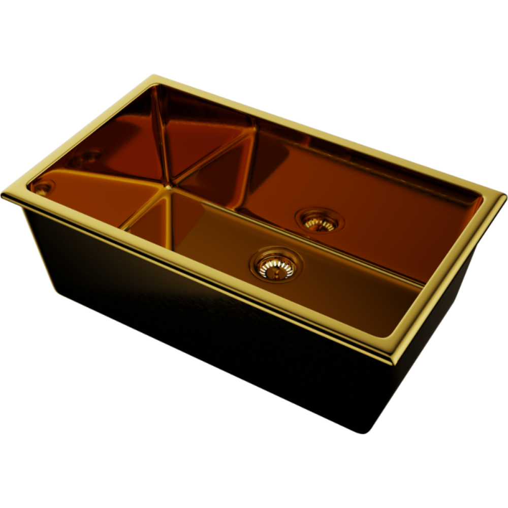 Мойка кухонная Omoikiri Okinoshima 76 Золото глянцевое 4993041 — изображение 2