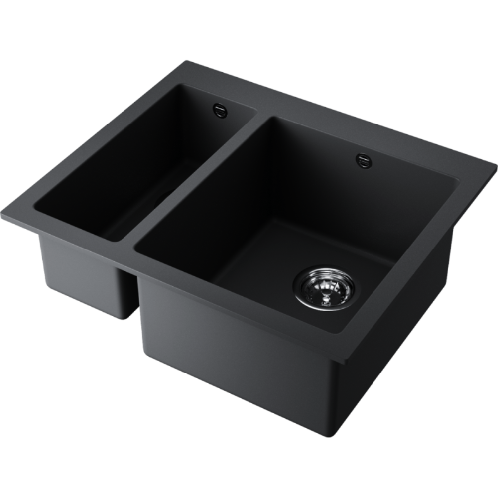Мойка кухонная Omoikiri Bosen 590 Черный матовый 4993149 — изображение 2