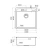 Мойка кухонная Omoikiri Daisen 44 Хром 4993179 — изображение 4