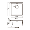 Мойка кухонная Omoikiri Kata 40 Серый матовый 4993397 — изображение 4