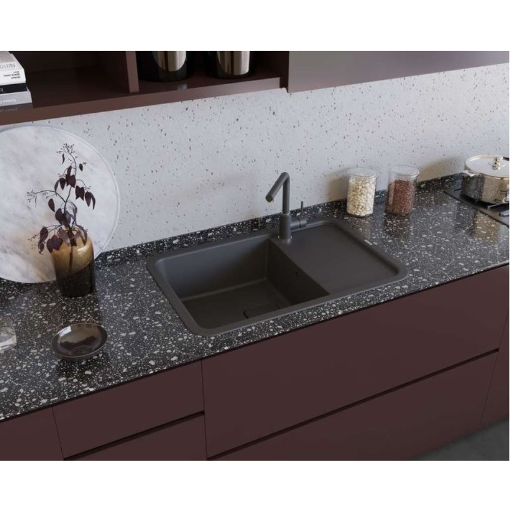 Мойка кухонная Omoikiri Tasogare 86 Серый матовый 4993459 — изображение 3