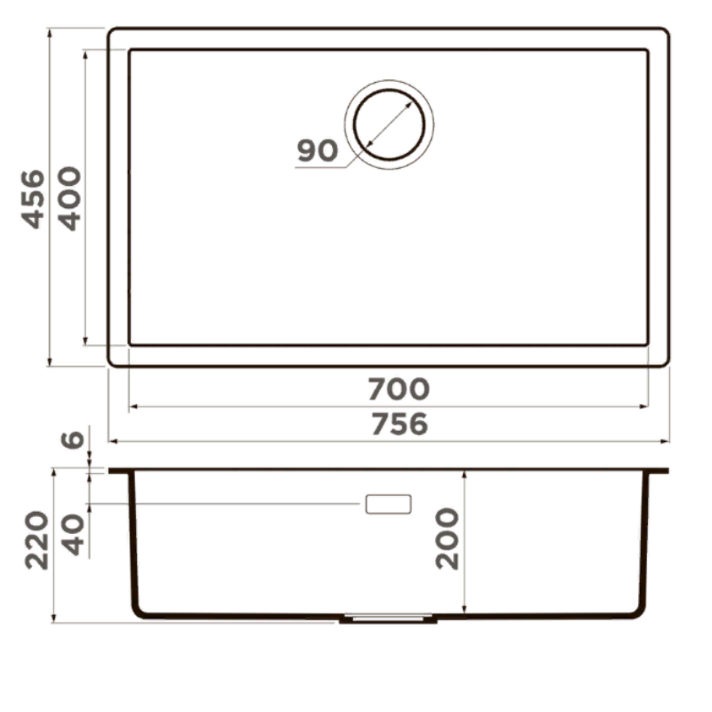Мойка кухонная Omoikiri Yamakawa 76 Платина 4993464 — изображение 4