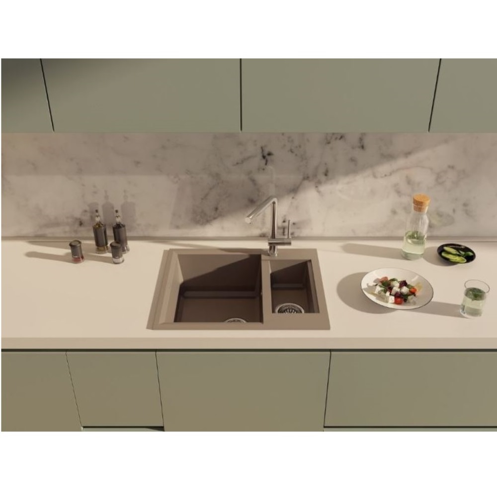 Мойка кухонная Omoikiri Sakaime 60 Серый матовый 4993554 — изображение 2