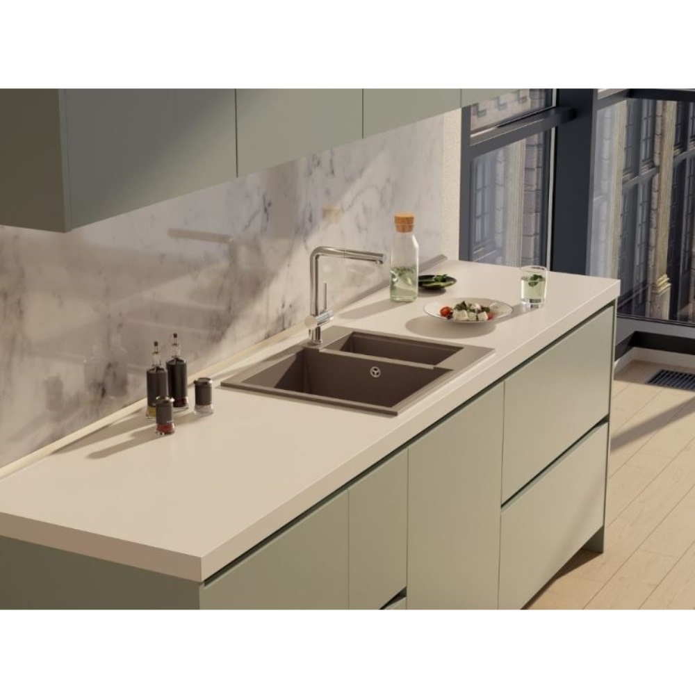 Мойка кухонная Omoikiri Sakaime 60 Серый матовый 4993554 — изображение 3