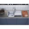 Мойка кухонная Omoikiri Sagami 79 Хром 4993735 — изображение 3