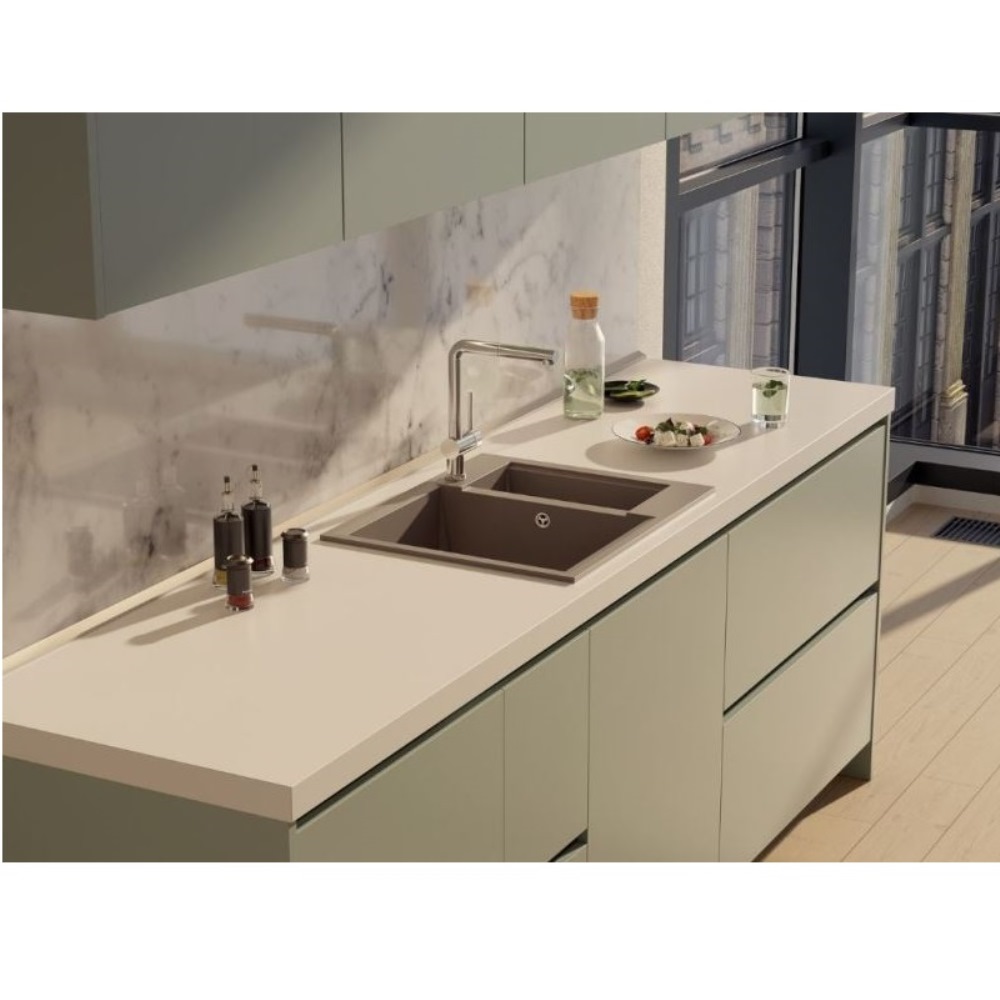 Мойка кухонная Omoikiri Sakaime 60 Белый матовый 4993911 — изображение 3