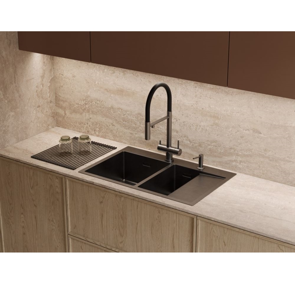 Дозатор встраиваемый Omoikiri OM-02 Вороненая сталь 4995006 — изображение 2