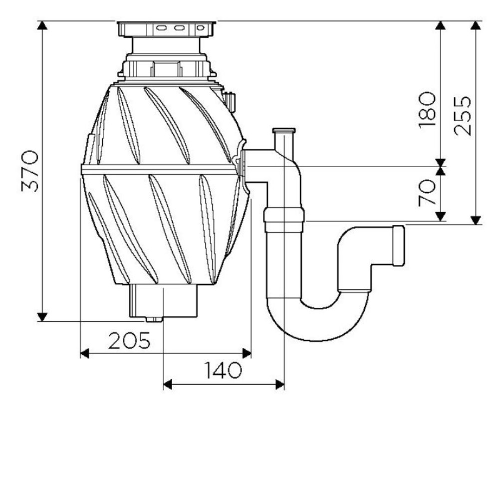 Измельчитель пищевых отходов Omoikiri Nagare 500 4995060 — изображение 3