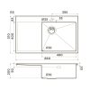 Мойка кухонная Omoikiri Akisame 86 правая Золото светлое 4997046 — изображение 4