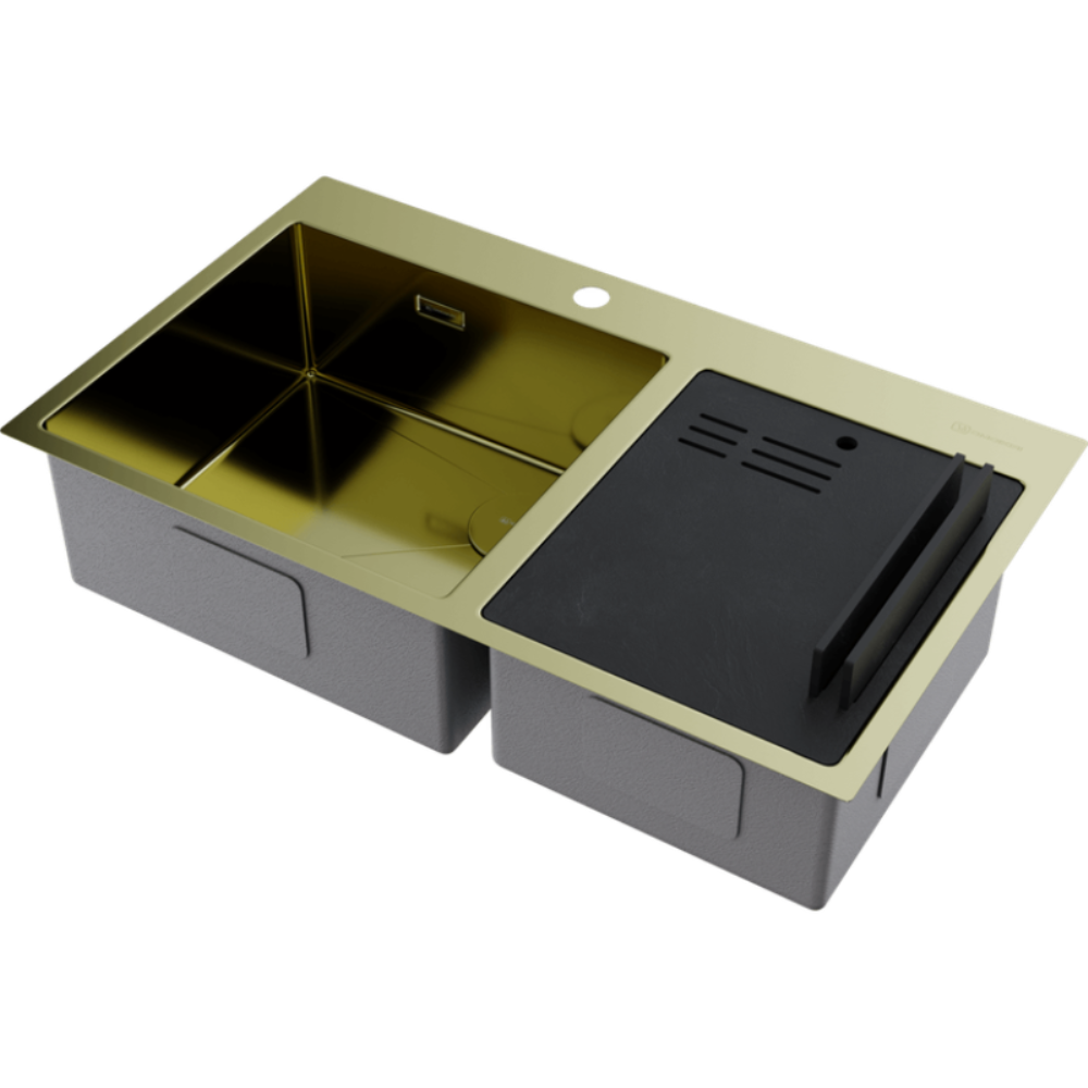 Мойка кухонная Omoikiri Akisame 86 Золото светлое 4997048 — изображение 2