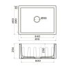 Мойка кухонная Omoikiri Mikura 61 Серый матовый 4997072 — изображение 4