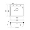 Мойка кухонная Omoikiri Sintesi 57 Белый матовый 4997141 — изображение 4