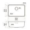 Мойка кухонная Omoikiri Omi Ultra Mini 53 Графит 4997418 — изображение 4