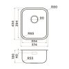 Мойка кухонная Omoikiri Omi 38 Хром 4997435 — изображение 4