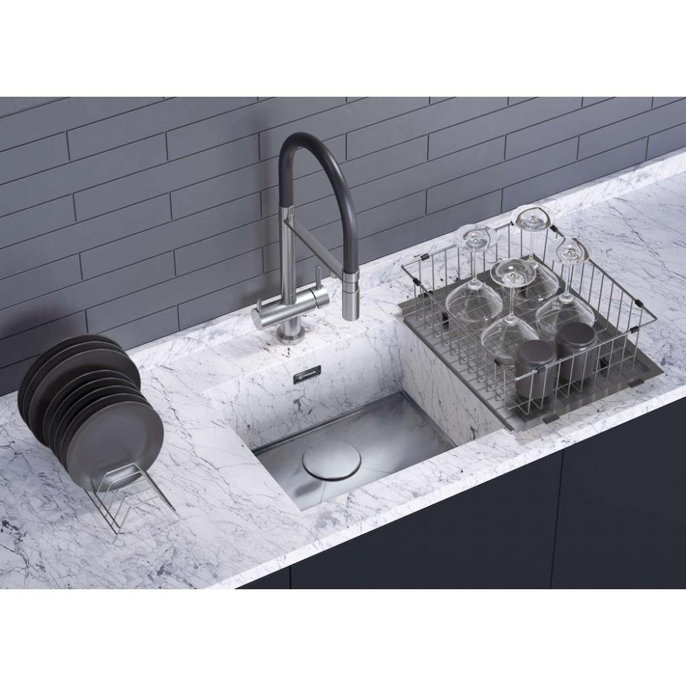 Мойка кухонная Omoikiri Kiten 49 Белый матовый 4997477 — изображение 3